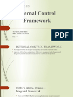 Internal Control Framework: Oliveros, John Renz Opao, Ysabelle Louise BSA 2-9