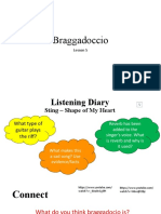 Lesson 5 - Braggadocio