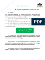 Equivalent Interest Rate