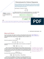 2.1 Determinants by Cofactor Expansion