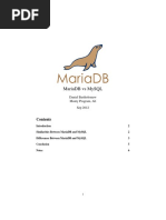 Mariadb Vs Mysql: Daniel Bartholomew Monty Program, Ab Sep 2012