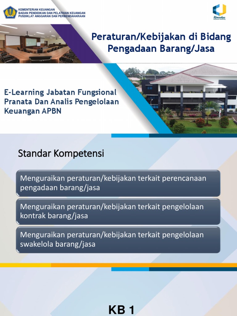 Peraturan Kebijakan Di Bidang Pengadaan Barang Jasa | PDF | Bisnis ...