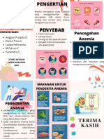 Brosur Lipat Tiga Kreatif Lukisan Sapuan Kuas Warna-Warni