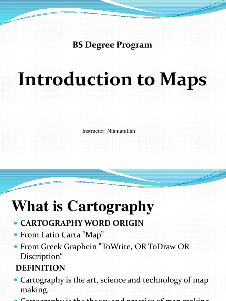 1 Introduction To Maps 1 054445 Pdf Cartography Map