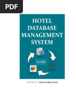 Hotel Database Management System SQL Final