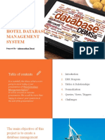 Presentation Hotel Management System SQL