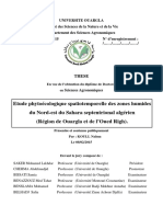 Kouli 2015 Etude Phytoécologique Spatiotemporel Zones Humide NE Sahara Septentrional Algérien (Thèse)