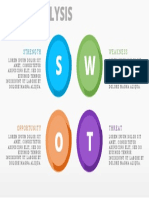 SWOT Analysis Slide Design Template in Microsoft PowerPoint 2016