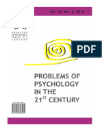 Problems of Psychology in The 21st Century, Vol. 10, No. 2, 2016