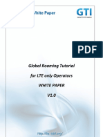 Global Roaming Tutorial For LTE Only Operators White Paper V1.0