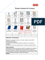 Ficha Tecnica de Guante en Carnaza