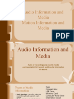 Audio Information and Media Motion Information and Media