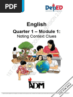 Quarter 1 - Module 1:: English