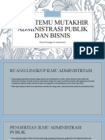 Tuga TOA Perbedaan Dan Persamaan Ilmu Administrasi Publik Dan Bisnis - Erlangga Ali Muhammad - Kelas F - 205030107111043