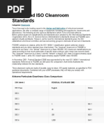 S209E and ISO Cleanroom Standards