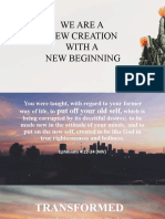 New Creation With A New Beginning