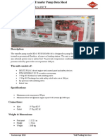 Transfer Pump Data Sheet