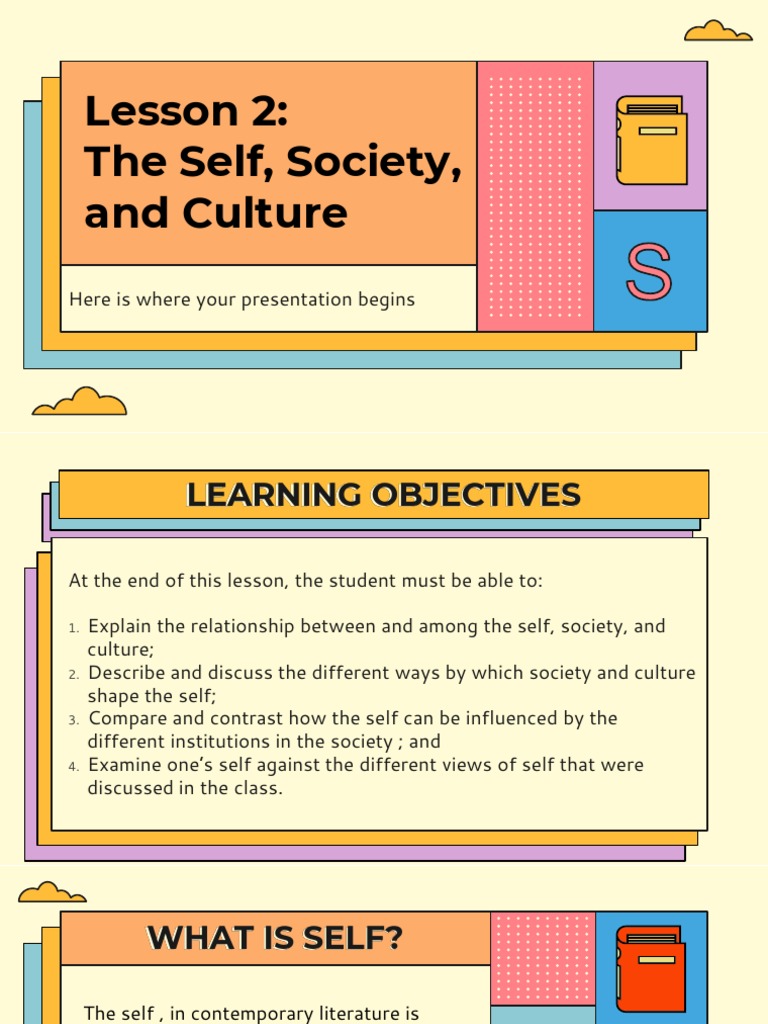 The Self Society and Culture - Lesson 3 | PDF | Nature Versus Nurture ...