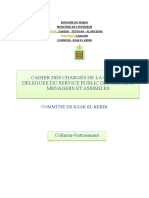 Cahier Des Charges de La Gestion Deleguee