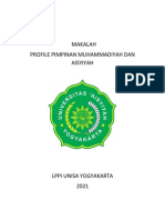 Profile Makalah Pimpinan Muhammadiyah