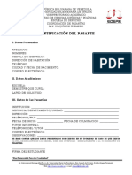 Formulario de identificación de pasante