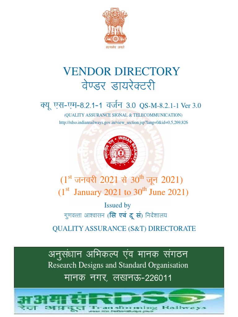 Latest Vendor Directory Signed Pdf Relay Telecommunication