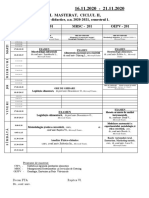 ORARUL Master Sem 1. Toamna 2020 2021 Modul III Noiembrie Decembrie