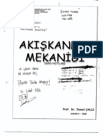 (A305) Akışkanlar Mekaniği Ders Notları (İsmail Çallı)