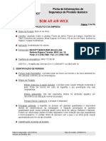 Bom Ar Air Wick: Ficha de Informações de Segurança de Produto Químico