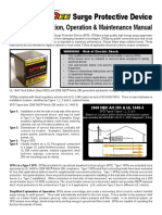 Surge Protective Device: Installation, Operation & Maintenance Manual