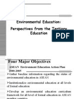 Environmental Education: Perspectives From The Tertiary Education
