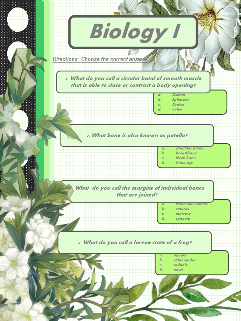 Science Reviewer (Biology Test) PDF Tissue (Biology) Cell (Biology)