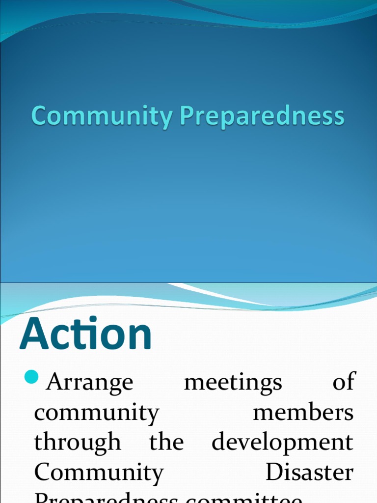 Community Emergency Preparedness Guide | PDF | Wellness