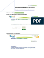 Instructivo para Descargar Permiso de Circulación