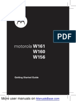 Motorola W161: More User Manuals On