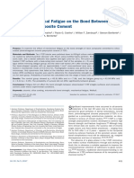 Effect of Mechanical Fatigue on the Bond Between Zirconia and Composite Cement