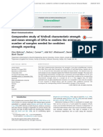 Comparative study of Weibull characteristic strengthand mean strength of GPCs to confirm the minimumnumber of samples needed for confidentstrength reporting