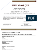 Certificado de Treinamento Mangueira