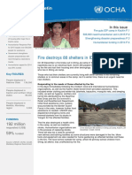 Humanitarian Bulletin: Fire Destroys 88 Shelters in IDP Camp, Kachin