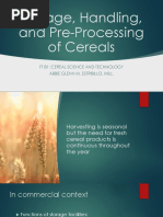 Lec.4. Storage, Handling, and Pre-Processing of Cereals