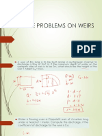 CE 3135 Sample Problems On Weirs