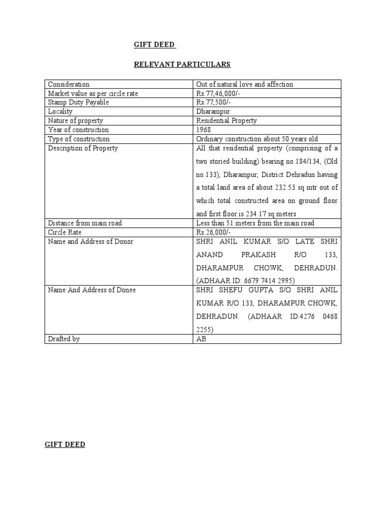 Relevant Particulars Meaning In Tamil