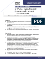 Low PAPP-A or Raised Nuchal Translucency With Normal Chromosomes