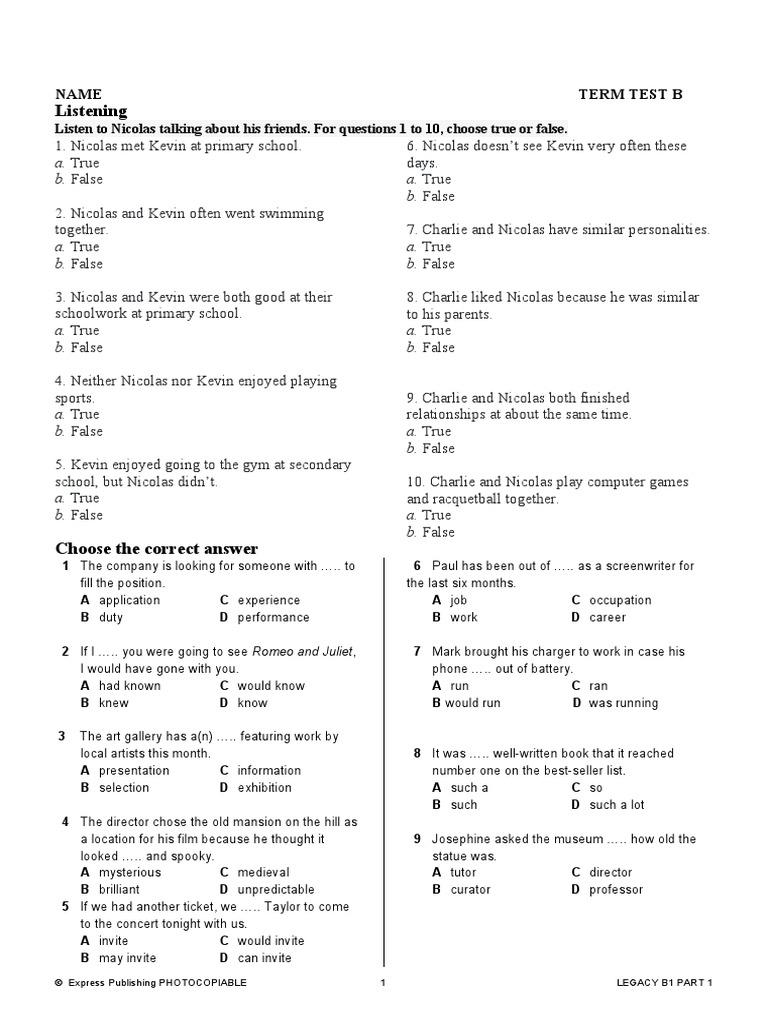 Term Test 9 Grade | PDF | Recruitment