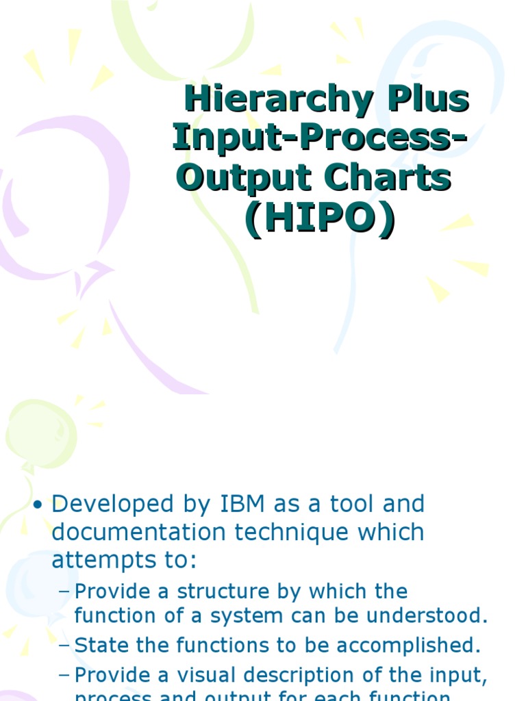 HIPO Diagram Overview and Purpose | PDF | Hierarchy | Function ...