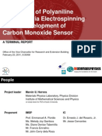Fabrication of Polyaniline Nanofiber Via Electrospinning For The Development of Carbon Monoxide Sensor
