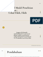 Model Model Penelitian Hukum Ushul Fikih, Fikih