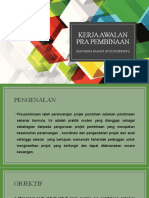 Kerja Awalan Pra Pembinaan