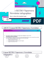 Linear Retro Vaporwave Newsletter Infographics by Slidesgo
