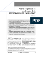 Raúl Jacob. Acerca de La Construcción de Empresas Públicas en El Uruguay